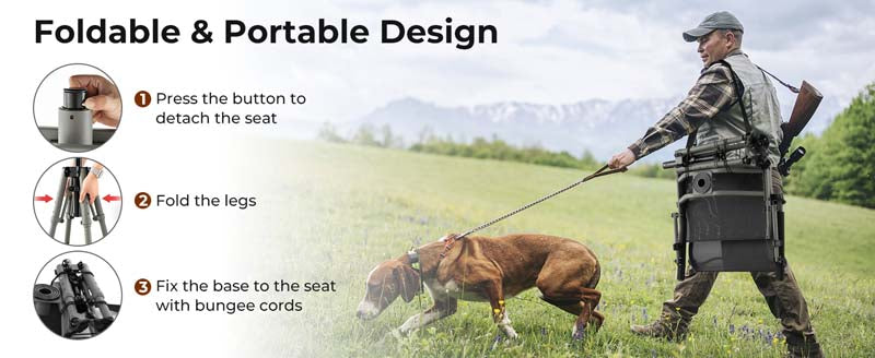 Eletriclife 360 Degree Silent Swivel Hunting Chair