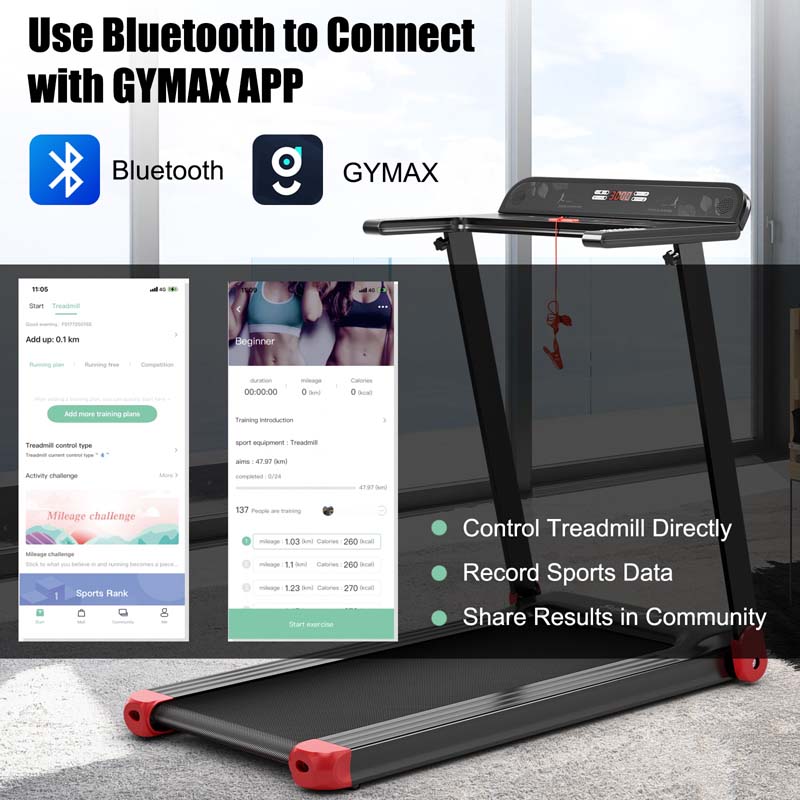 Eletriclife 2.25 HP Electric Folding Treadmill with APP Control