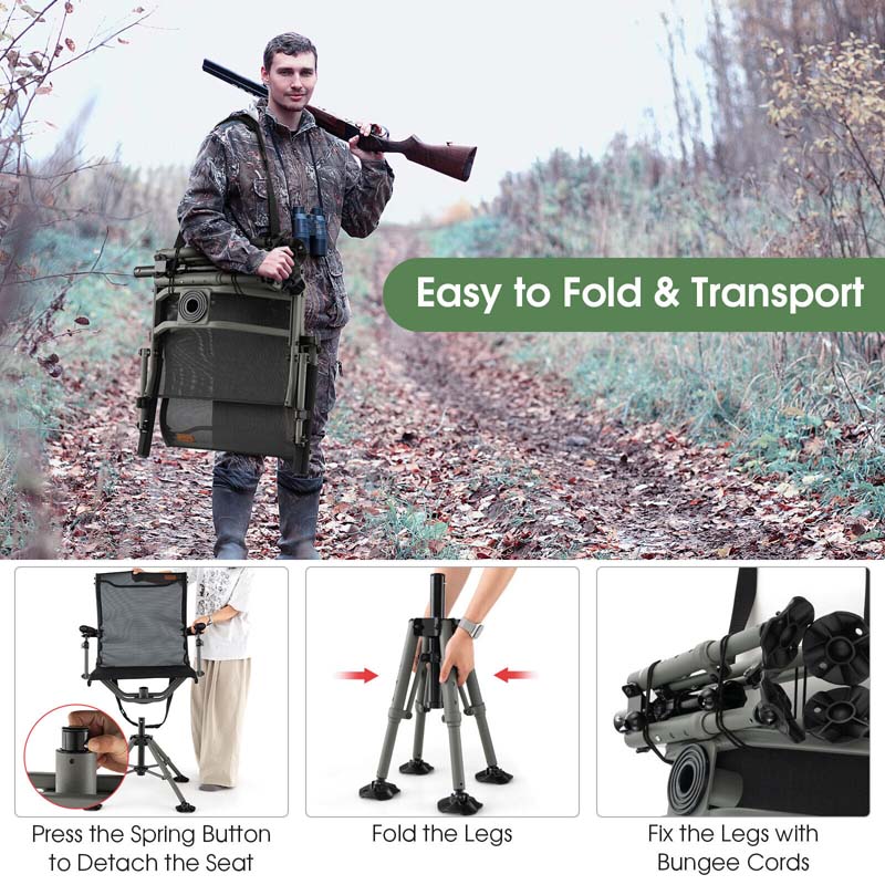 Eletriclife 360 Degree Silent Swivel Hunting Chair