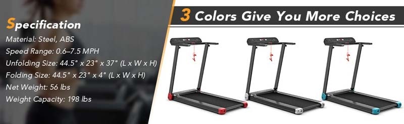Eletriclife 2.25 HP Electric Folding Treadmill with APP Control