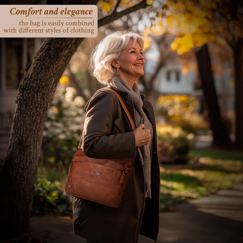 Women's Calfskin Leather Shoulder Bag