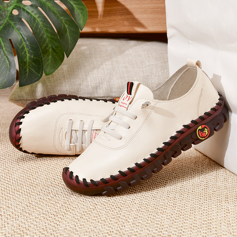 Women's Calfskin Leather Walking Shoes – Ultra Comfortable