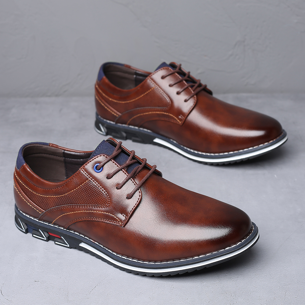 Men's Fashion Calfskin Leather Shoes
