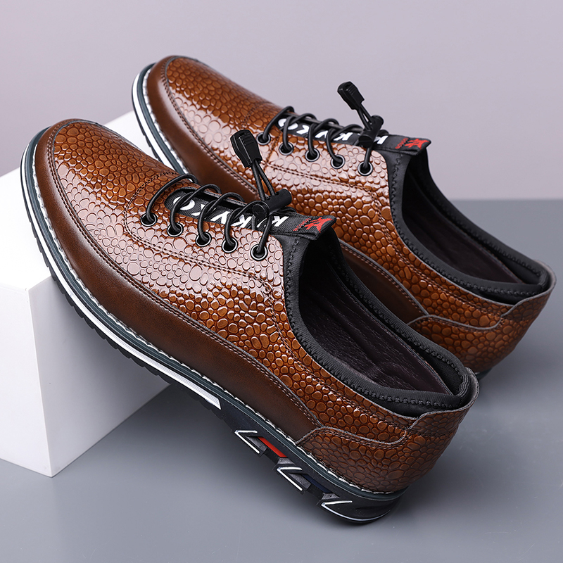Men's Fashion Calfskin Leather Shoes