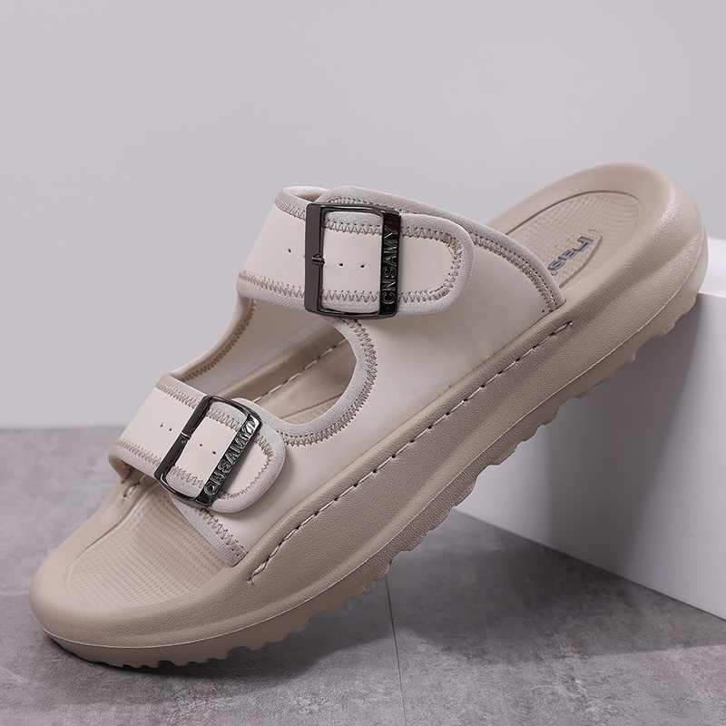 Men's Fashion Calfskin Leather Slippers