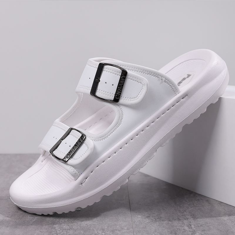 Men's Fashion Calfskin Leather Slippers