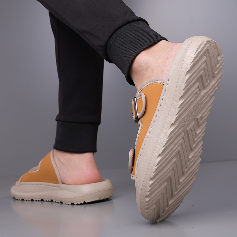 Men's Fashion Calfskin Leather Slippers