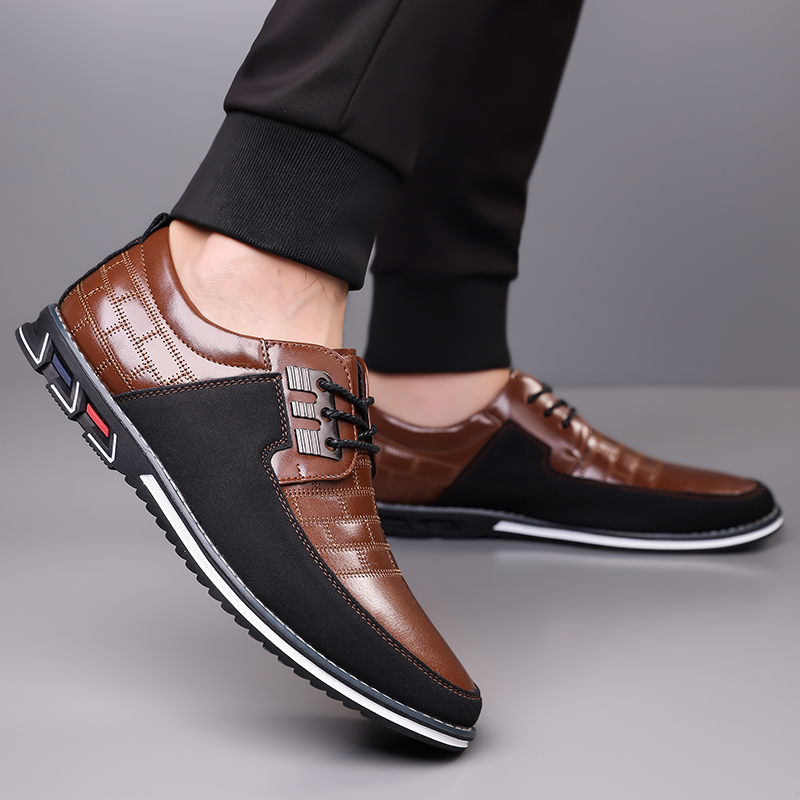 Men's Fashion Calfskin Leather Shoes