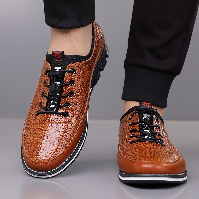 Men's Fashion Calfskin Leather Shoes