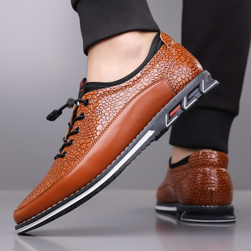 Men's Fashion Calfskin Leather Shoes