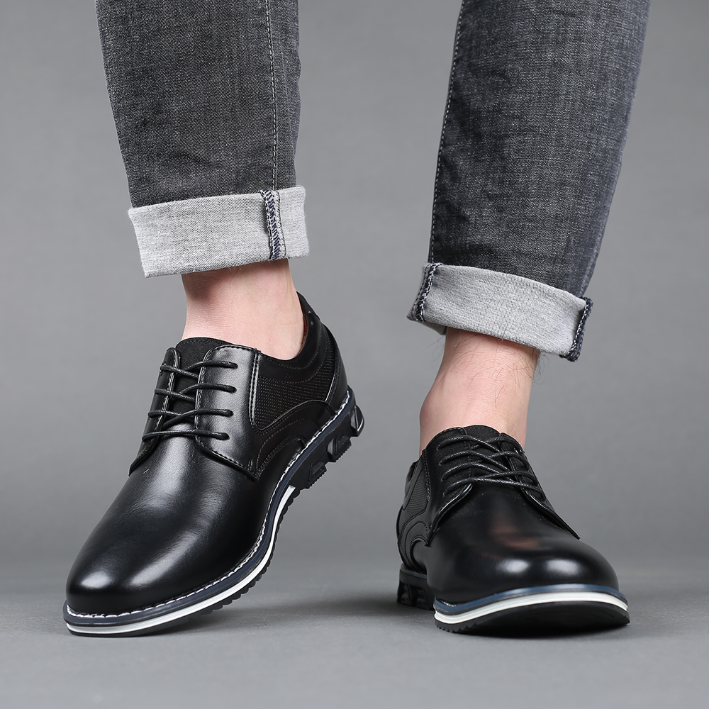 Men's Fashion Calfskin Leather Shoes