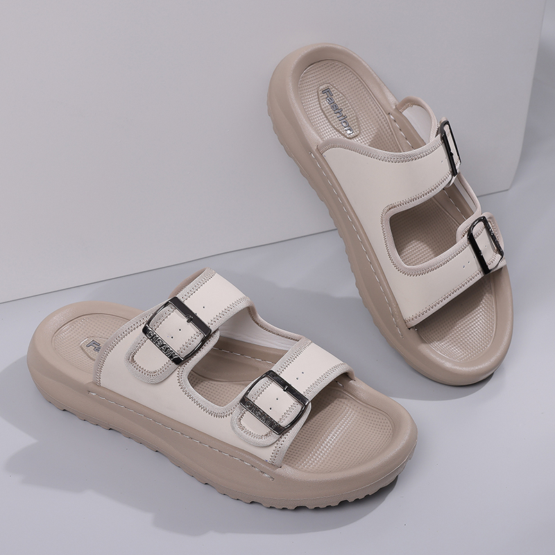 Men's Fashion Calfskin Leather Slippers