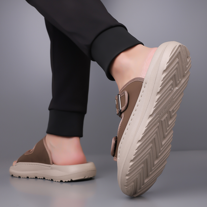 Men's Fashion Calfskin Leather Slippers