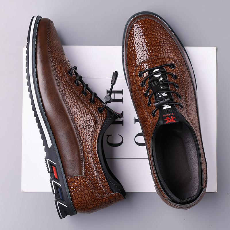 Men's Fashion Calfskin Leather Shoes