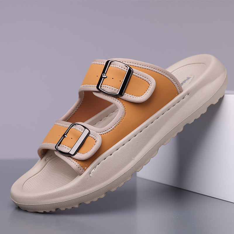 Men's Fashion Calfskin Leather Slippers