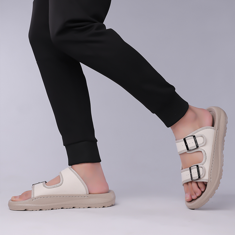 Men's Fashion Calfskin Leather Slippers