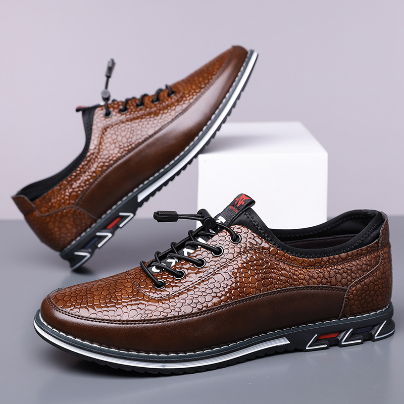 Men's Fashion Calfskin Leather Shoes