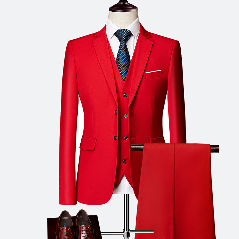 Handcrafted Luxurious Three-Piece Men's Suit