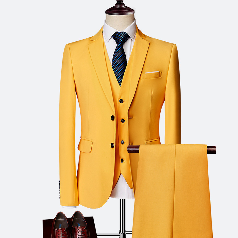 Handcrafted Luxurious Three-Piece Men's Suit