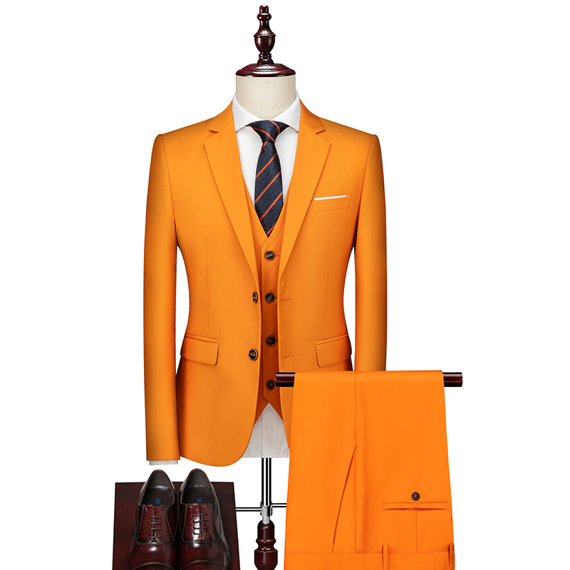 Handcrafted Luxurious Three-Piece Men's Suit