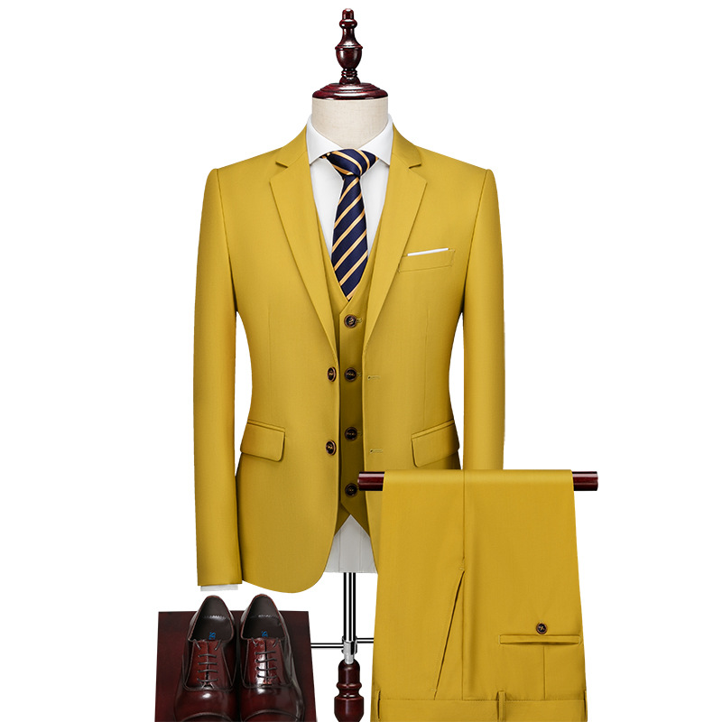Handcrafted Luxurious Three-Piece Men's Suit