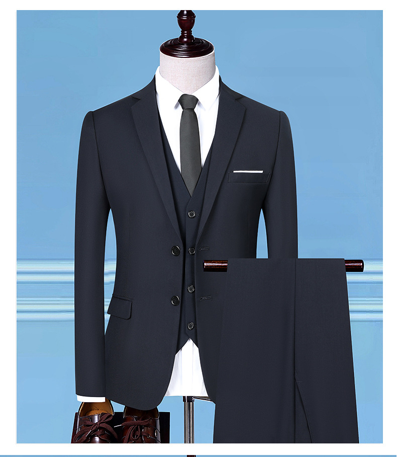Handcrafted Luxurious Three-Piece Men's Suit