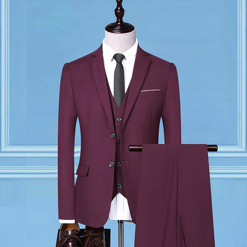 Handcrafted Luxurious Three-Piece Men's Suit