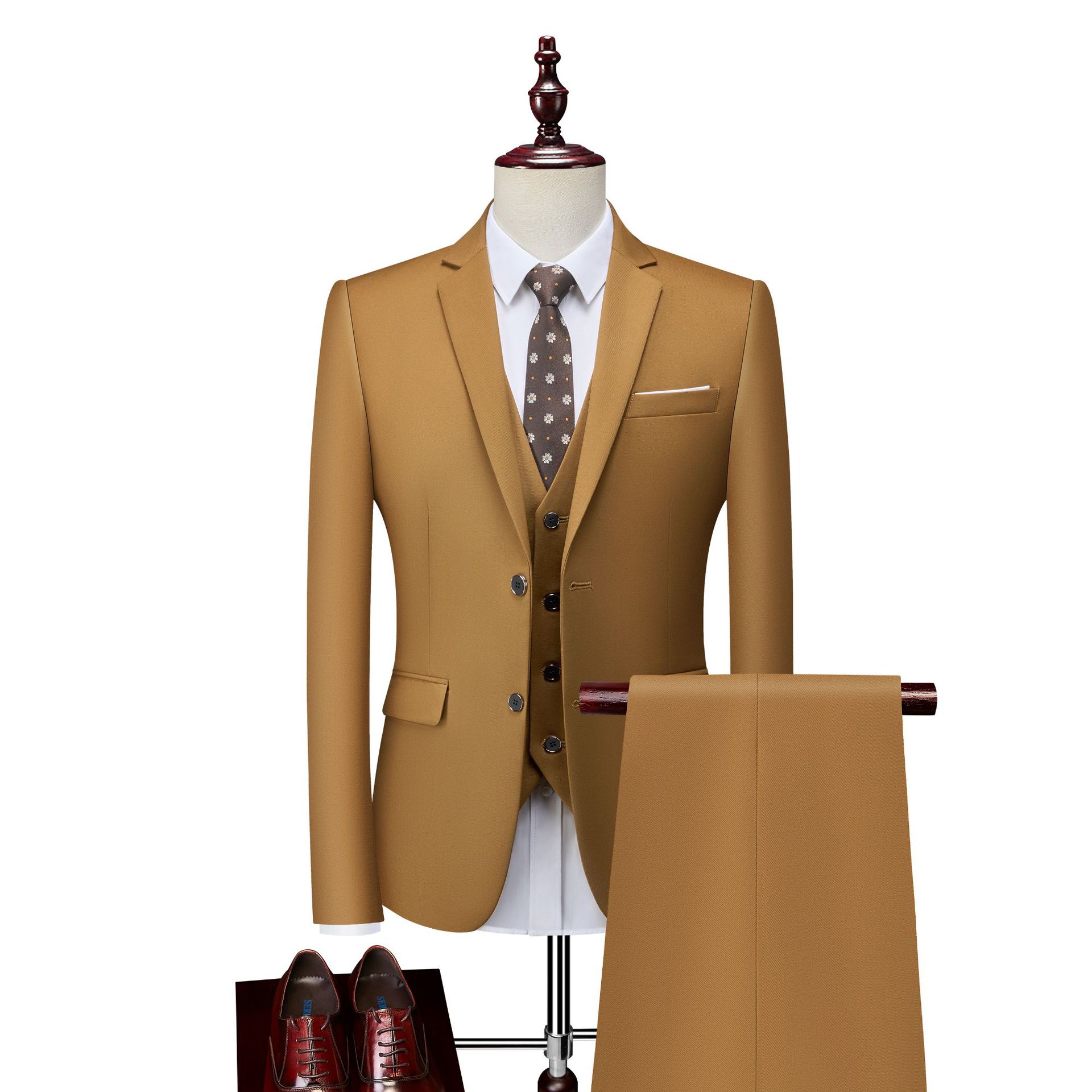 Handcrafted Luxurious Three-Piece Men's Suit