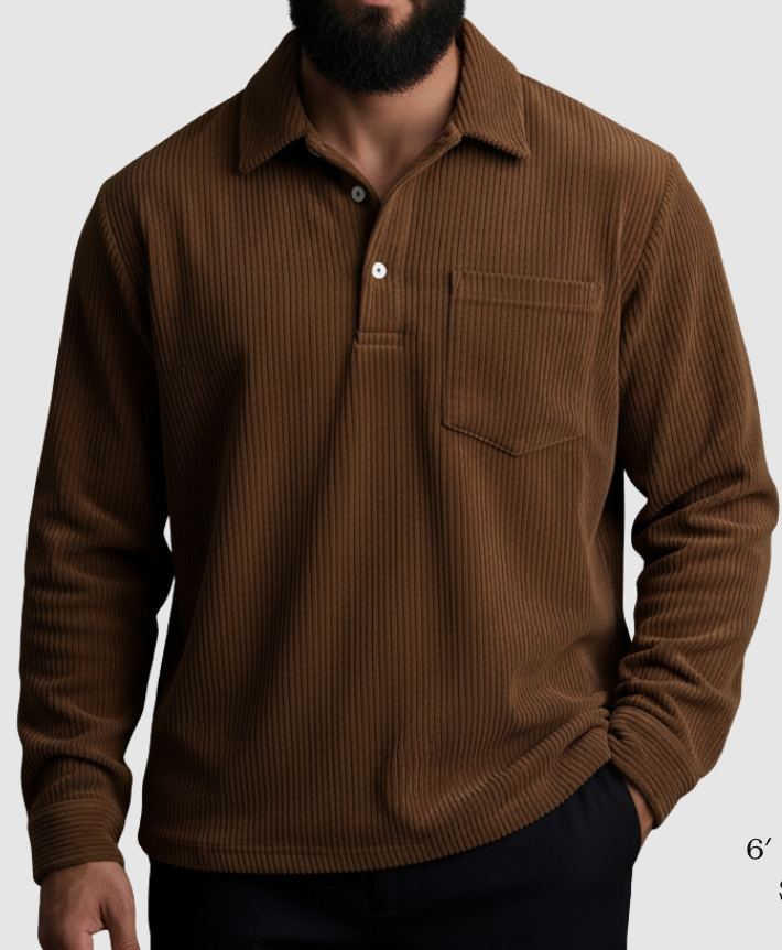 Men’s Corduroy Long-Sleeve Shirt