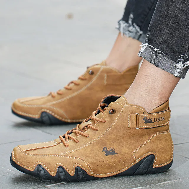 🔥Summer Hot Sale 64% OFF - 2023 Italian Handmade Suede Velcro High Boots