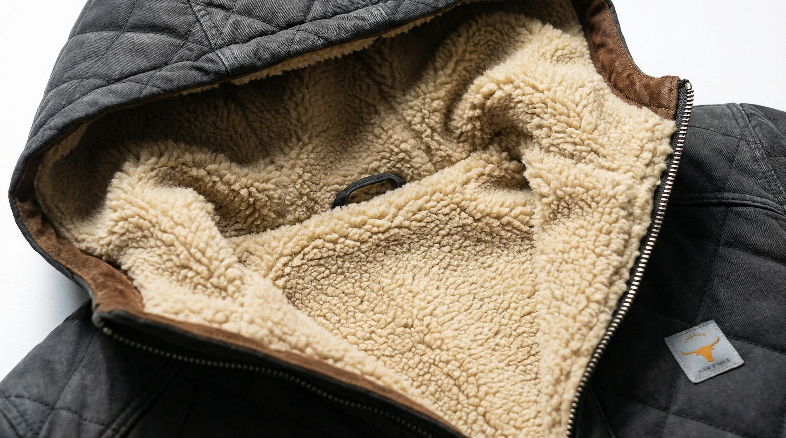 Men's Retro Quilted Patchwork Warm Zipper Outdoor Jacket