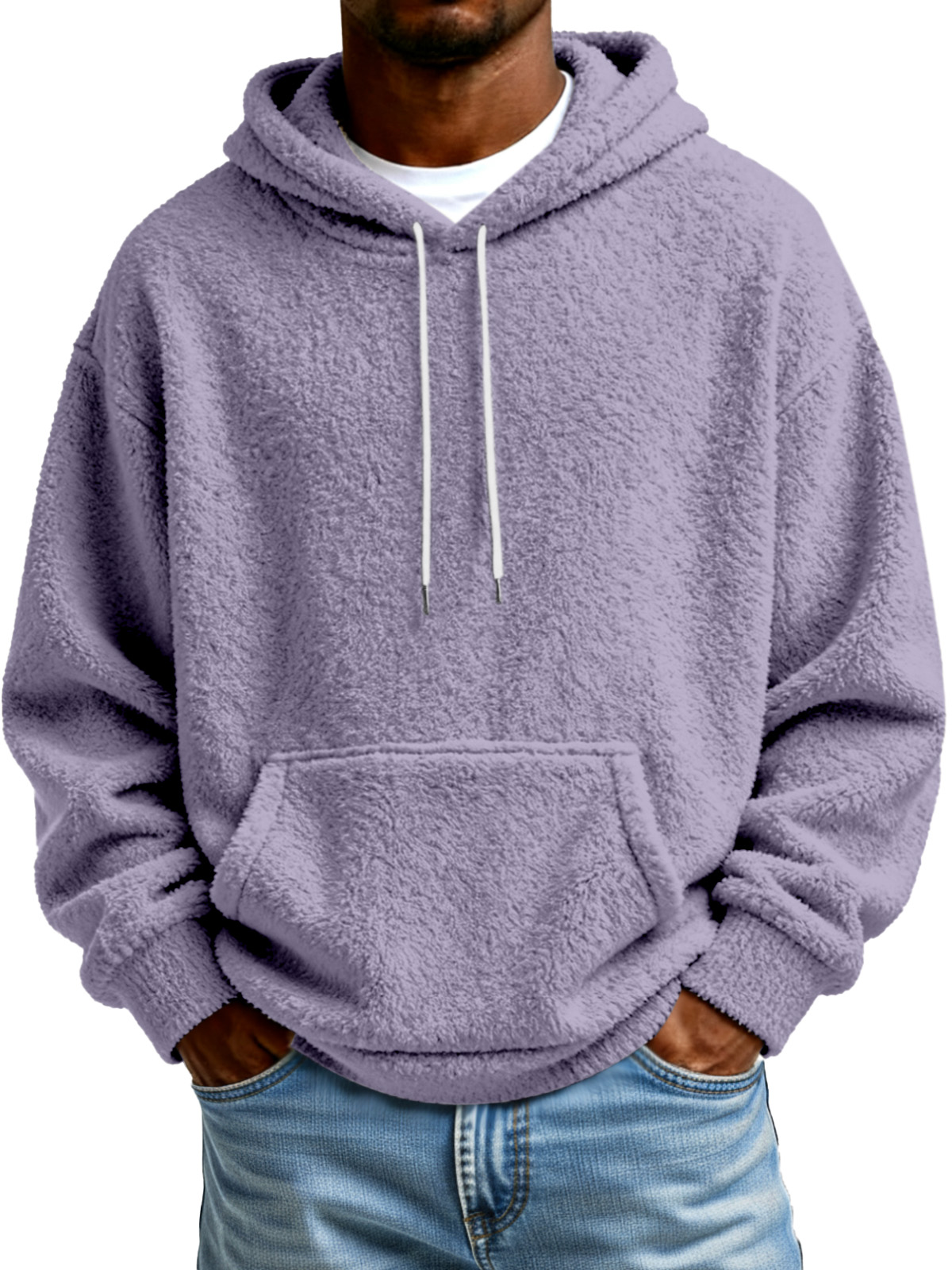 Autumn And Winter Solid Color Comfortable And Loose Double-sided Velvet Hooded Sweatshirt