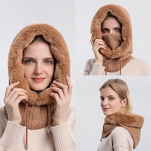 Warm Knitted Windbreaker Hat For Winter