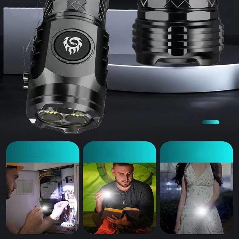 Three-eyed Monster Mini Flash Super Power Flashlight