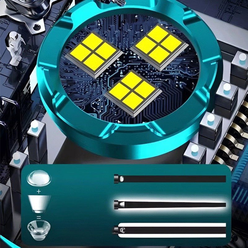 Three-eyed Monster Mini Flash Super Power Flashlight