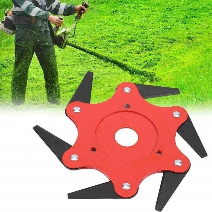 Versatile 6-Steel Blades Trimmer Head