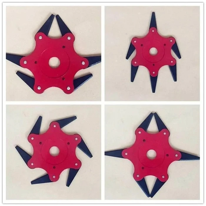 Versatile 6-Steel Blades Trimmer Head