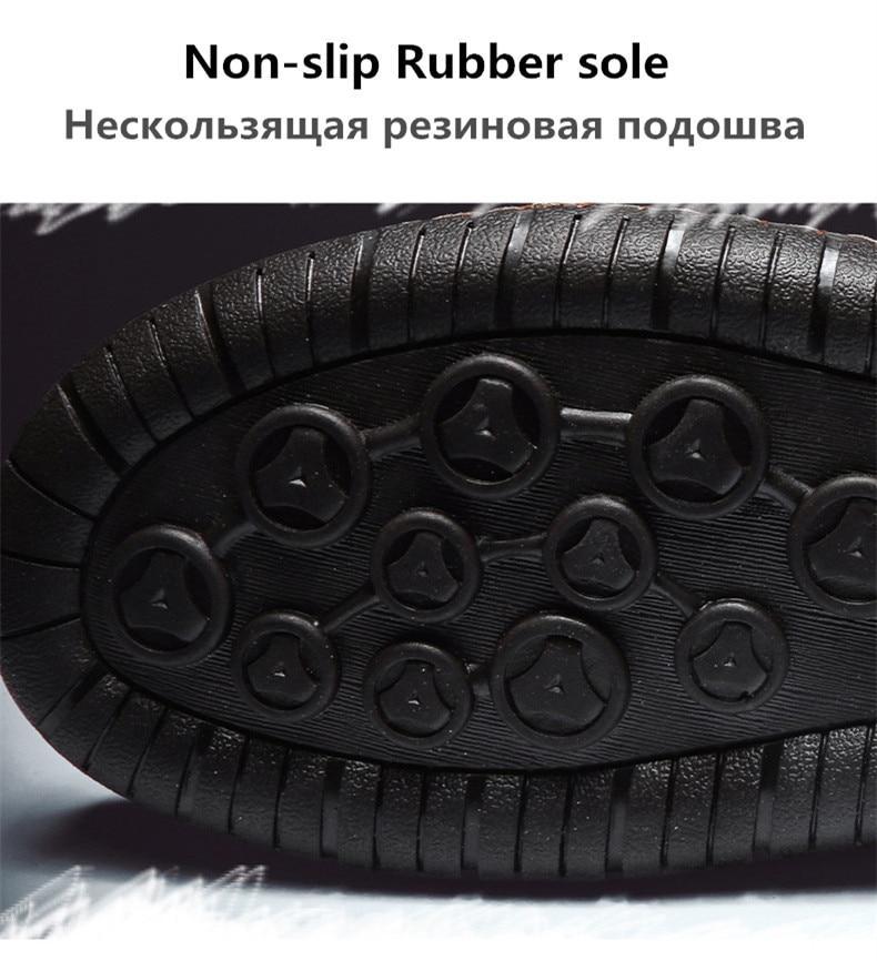 winter warm men's snow boots