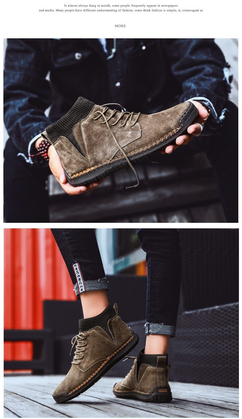 winter warm men's snow boots