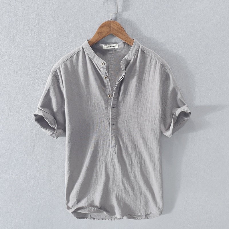 🔥 Men's New Linen Casual Short Sleeve Shirt