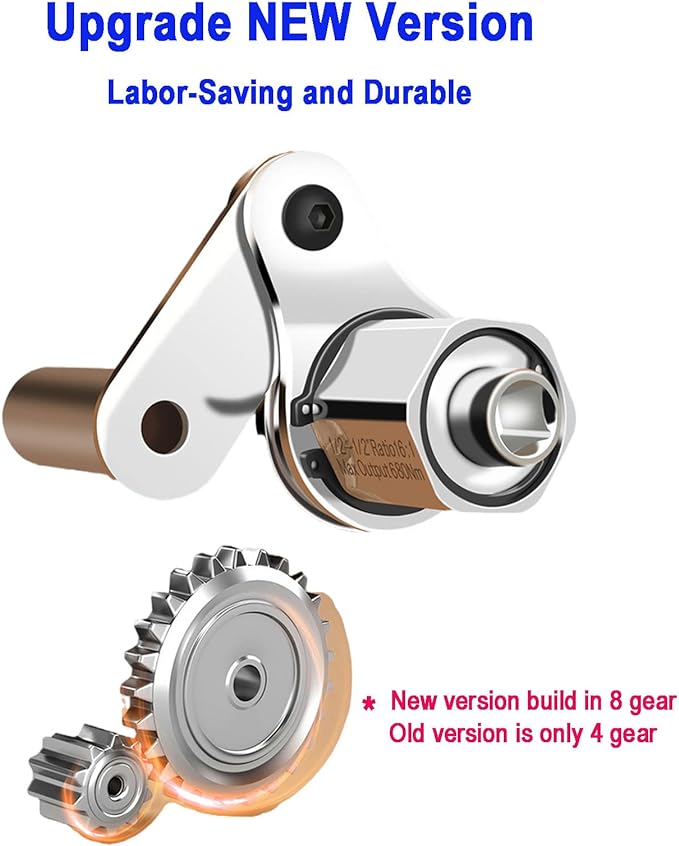 Torque Multiplier, Heavy Duty Torque Multiplier Wrench Set for Lug Nut Remover 1/2 Driver 1:16 Labor Saving Wrench