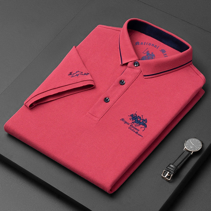High-quality Polo Shirt With Royal Charm For Men