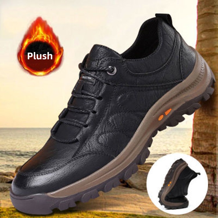2023 Men's Casual Hand Stitching Leather Arc Support Shoes（Buy 2 For Free Shipping）