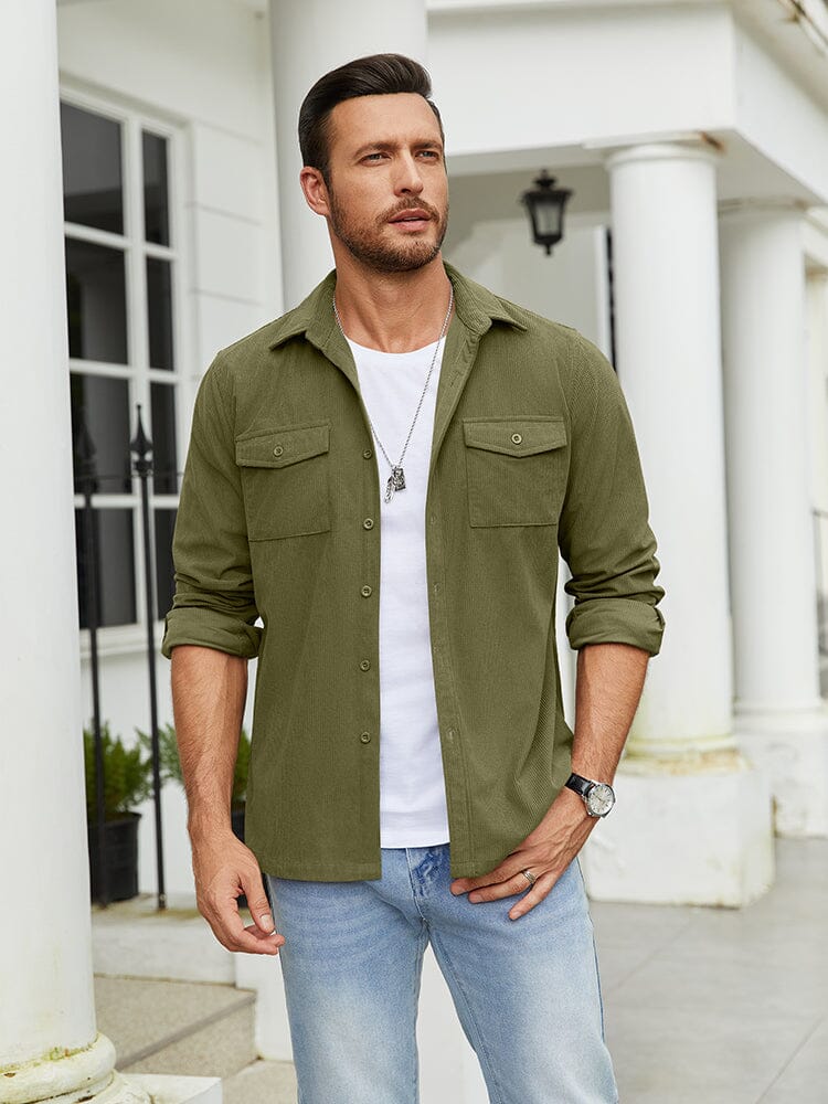 Leisure Waffle Shirt Jacket