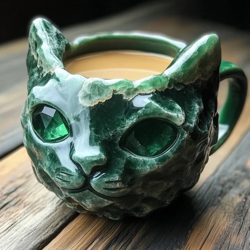⏰Historical Lowest Price: Save 49%- Crystal Geode Cat Mug