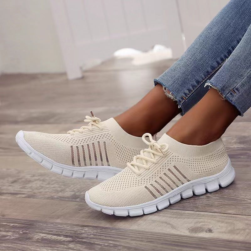 Knitted Fabric Breathable Casual Sports Shoes(BUY 2+ GET EXTRA 10% OFF🔥🔥🔥)
