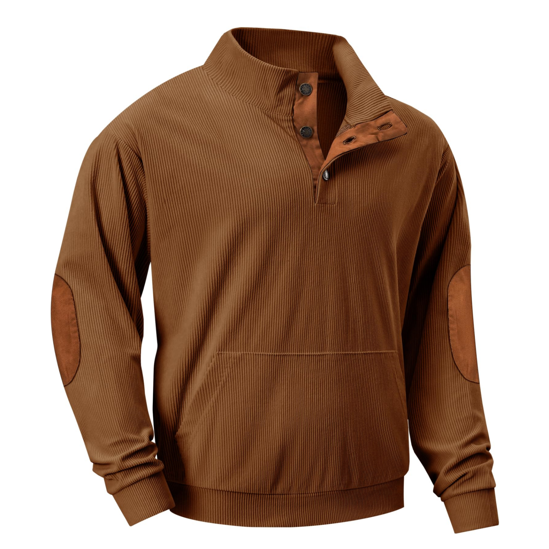 Men's Casual Long Sleeve Stand Collar Pullover Sweatshirts