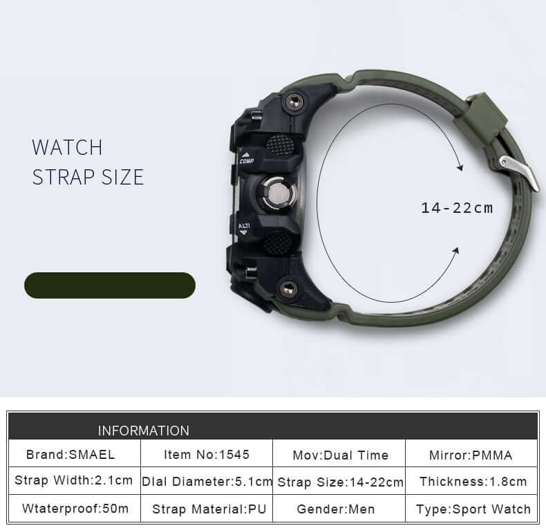 Military forces Waterproof sports watch