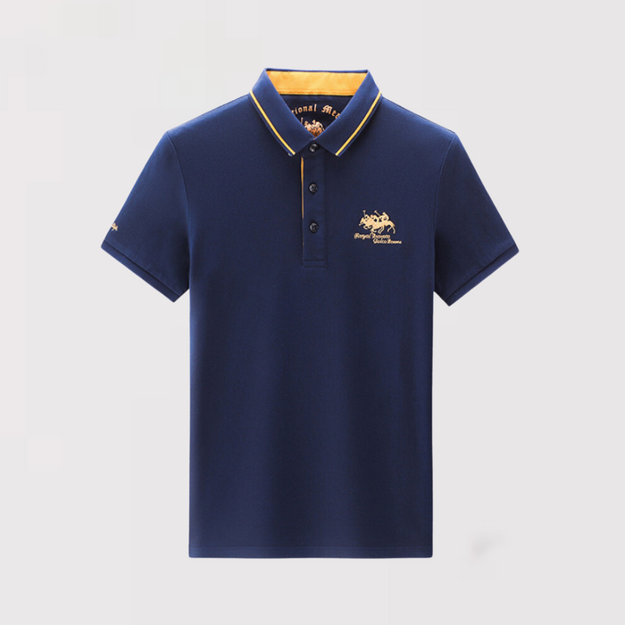 High-quality Polo Shirt With Royal Charm For Men