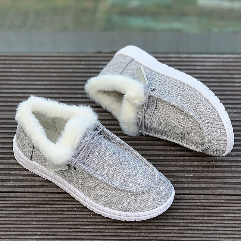 Orthoture's Winter Round-Toe Flats,Breathable Orthopedic Slip On Walking Shoes.